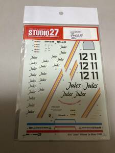 ◎スタジオ27 1/24◎ポルシェ 936 “Jules” LM 1981 デカール◎TAMIYA STUDIO27