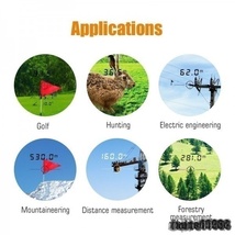 【utr】 Mileseey PF210 レーザー距離計 ゴルフ 1m~600m 距離測定器 ゴルフスコープ 計測器 スロープ調整モード Sf-a95_画像3