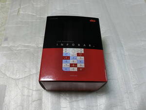 中古 動作確認済み INFOBAR XV 錦鯉 NISHIKIGOI 赤 　一ヶ所難有