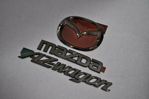  color emblem free shipping MJ23 AZ Wagon black rear 3 point set car parts original plating 