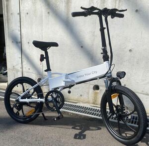 MATE CITY series electric folding assist bicycle high quality ... speed limiter cut possible 20inch white color 