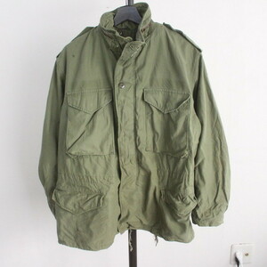B39 80sビンテージ U.SARMY M-65 フィールドジャケット■1980年代製 XLサイズくらい グリーン 緑 ミリタリー アメカジ ストリート 古着 90s
