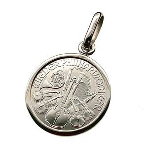  beautiful goods we n platinum . Austria structure . department issue 2020 year 1/25 ounce 1.71g PT 850/ 999 coin pendant 