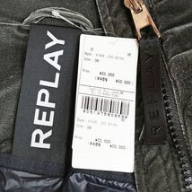 1円/秋冬/REPLAY/XSサイズ/ベロア パデッドジャケット インポート リプレイ 新品/グレー/hz348/_画像5