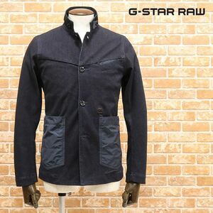 1円/秋冬/G-STAR RAW/XSサイズ/デニムジャケット 日本限定 BRONSON BLAZER D02992-7027-082 ヘリンボーン 新品/紺/ネイビー/dt163/