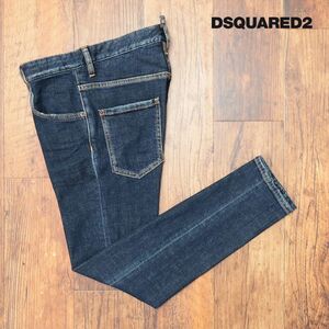 2022AW/DSQUARED2/44サイズ/デニムパンツ S78LB0075 SKATER JEAN ストレッチ◎ ダメージ サスティナブル 新品/インディゴ/hd764/