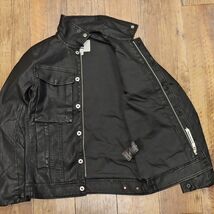 1円/G-STAR RAW/XSサイズ/エコレザー ブルゾン VODAN-R 3D SLIM GPL JKT D12653-5355-990 ワイルド 渋い 新品/黒/ブラック/ft434/_画像7