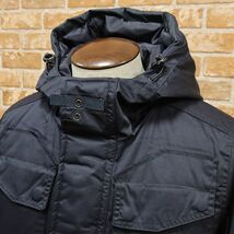 1円/秋冬/G-STAR RAW/Sサイズ/ダウン コート MFD HDD PARKA D1360-A516 撥水 軽量 防寒 あたたか◎ ミリタリー 新品/紺/ネイビー/ft469/_画像4