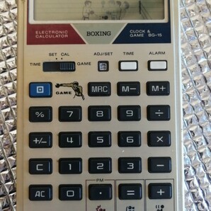 送料込 美品 BG-15 カシオ ゲーム 電卓 GAME ゲーム電卓 昭和 CASIO レトロ ボクシング