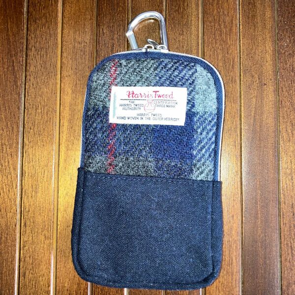 Harris Tweed カラビナ ポーチ