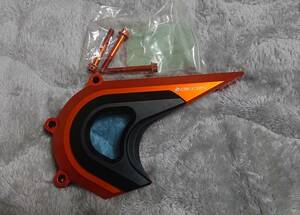 KTM 200 DUKE RC front sprocket cover guard anodized aluminum orange Biker zBIKERS free shipping 