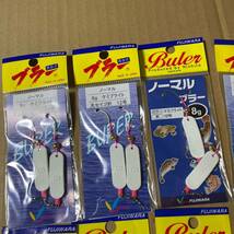 送料無料　未使用　フジワラ　ブラー　8g　20個　蛍光レッド　ケミブライト　夜光　グロー　根魚　ロックフィッシュに　B_画像3