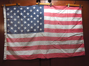 ビンテージ60's70's●50星アメリカ星条旗size 約89cm ×約132cm●231107c3-otclct 1960s1970s国旗フラッグ50スターUSA