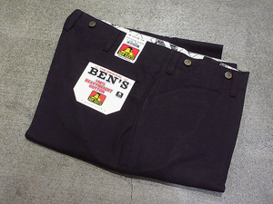 ビンテージ90's●DEADSTOCK BEN DAVISコットンワークパンツ黒表記W42 L34●231125i5-m-pnt-wk-w42デッドストックベンデイビスフリスコ