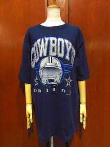 ビンテージ90's●DALLAS COWBOYS半袖プリントTシャツ紺size XL●231111m5-m-tsh-otNFLトップスメンズ古着