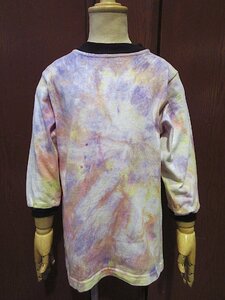 ビンテージ80's●キッズタイダイロングスリーブTシャツsize 4●231129c5-k-lstsh 1980s子供服デッドストックリンガートップス