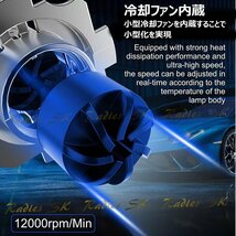 ポン付け H4 LEDヘッドライト 爆光 LED 12V バルブ エブリィワゴン スリムコンパクト ファン内蔵 16000LM 車検対応 1年保証_画像3