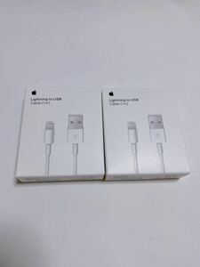  iPhone 純正　2本セット 1m 充電ケーブル ライトニング　アップル充電器 USB Apple 箱入り 