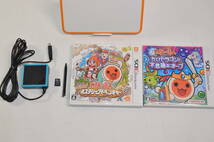 ★ソフト2本付き 動作良好★new 2dsll 本体 ホワイト オレンジ★white orange★太鼓の達人★任天堂 ニンテンドー nintendo★_画像2