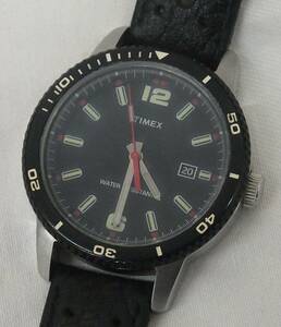 【中古動作品・電池交換済】★ TIMEX タイメックス モダン ダイブスタイル T2N662 メンズ 腕時計 アナログ レザー