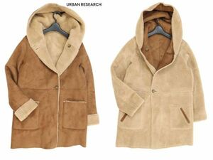 URBAN RESEARCH アーバンリサーチ 秋冬 リバーシブル♪ ボア フェイク ムートン コート Sz.Free　レディース　K3T01001_B#N