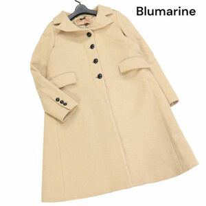 イタリア製★ Blumarine ブルマリン 秋冬 バージン ウール コート Sz.42　レディース ベージュ　K3T00890_A#N