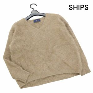 SHIPS シップス 秋冬 ふわふわ♪ Vネック ウール ニット セーター Sz.F　レディース　K3T01043_B#K