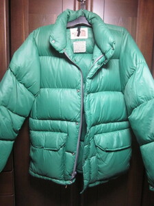 【Vintage】70年代茶タグ　ノースフェイス THE NORTH FACE ダウン　人気のライトグリーン