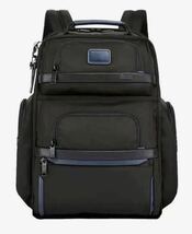 【新品】1円〜 TUMI ALPHA3 定価105,600-ナイロン レザー 大容量 A4収納 トゥミ アルファ リュックサック青2603578D3_画像1