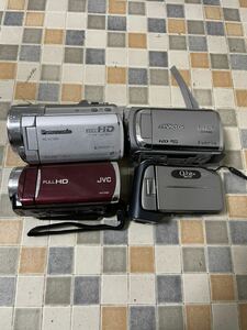 デジタルビデオカメラ 4台　まとめ　Panasonic JVC Victor