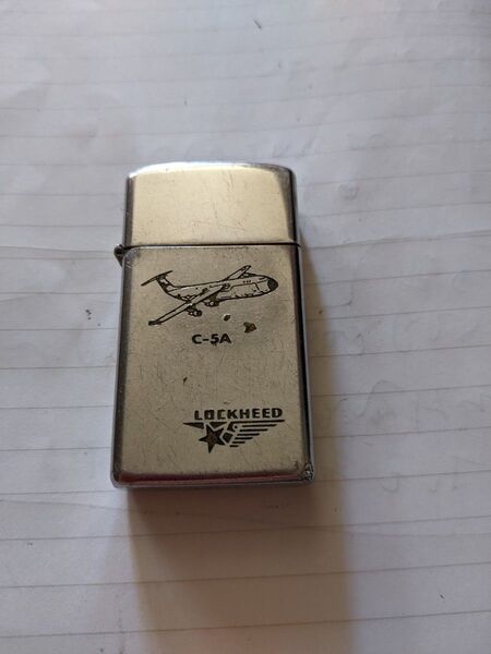 ベトナムジッポースリム ロッキードオリジナル希少!1966年製インサイドPAT刻印あり! ZIPPO
