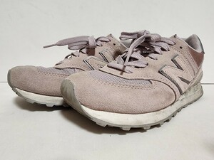 ★◆ニューバンズ◆ＮＥＷ ＢＡＬＡＮＣＥ◆『５７４』シリーズ◆ＷＬ５７４ＬＣＳ◆パープル×シルバー◆２４.５cm◆ＪＫ◆中古品◆★