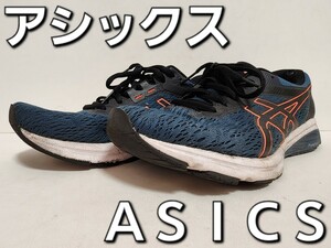 ★◆アシックス◆ＡＳＩＣＳ◆ＧＴ-８００◆１０１１Ａ８３８◆マグネティックブルー×サンライズレッド◆２６.５cm◆ＤＫ◆中古品◆★