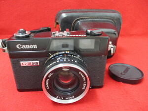 M【7013】 ★Canon キャノン G-Ⅲ Canonet QL17★フィルムカメラ レンジファインダー 40㎜ 1:1.7 / ストラップ付 (ジャンク品)