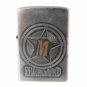 【中古】 ZIPPO ジッポー オイルライター マルボロ スターコンパス 2000年製 シルバー ケース：C XVI NT Bランク