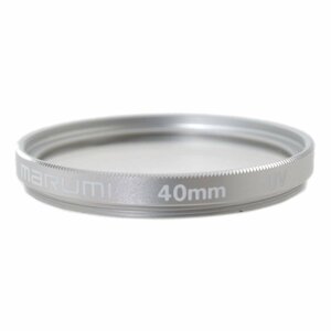 【中古】 marumi マルミ UVフィルター 40mm シルバー 白文字 ケース NT 美品 Aランク