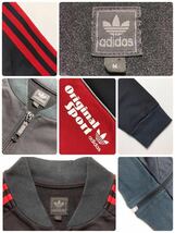 adidas originals アディダス オリジナルス ジャージ トラックトップ ジャケット トップス 長袖 サイズM 黒 赤_画像5