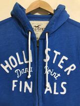 HOLLISTER ホリスター スウェット ジップパーカ フーディ トップス サイズM 180/100Y 長袖 ブルー_画像3