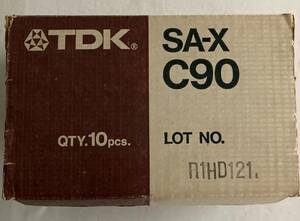 希少レアもの：録音済みハイポジションmaxell XLⅡ-S×6本 ハイポジションTDK SA-X　×4本　合計10本（箱入り）　　　　　　　1543