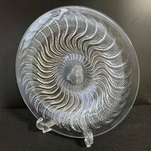 【本人作】R.LALIQUE ルネ・ラリック「Actinia」アクティニア　イソギンチャク　浅鉢　大皿　プレート　ボウル　1933年 アンティーク_画像2