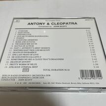 CD「The Complete Score To Antony & Cleopatra_画像2