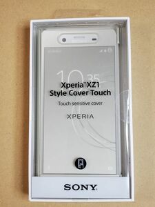 Sony◆ソニー 【ソニー純正】 Xperia XZ1用 Style Cover Touch シルバー SCTG50/S SO-01K/SOV36