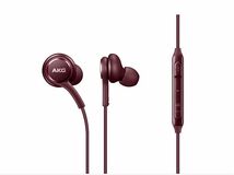 SAMSUNG純正◆EO-IG955 Earphones Tuned by AKG /Galaxy ギャラクシーイヤホン赤[並行輸入品]バルク品【携帯付属純正イヤホン】3.5mm_画像1