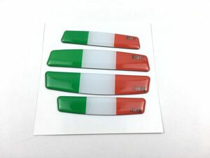 イタリア国旗 ドアプロテクター ドアガード 4枚セット クッション フィアット アバルト