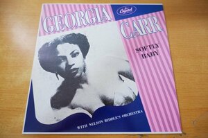 H2-121＜LP/MONO/仏盤/美品＞Georgia Carr With Nelson Riddle's Orchestra / Softly Baby