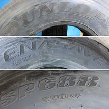 22.5 ダンロップ エナセーブ DUNLOP ENASAVE SP688 275/80R22.5 151/148J 2本Set №06377 室内保管 中古 トラックタイヤ 夏タイヤ MIX_画像7