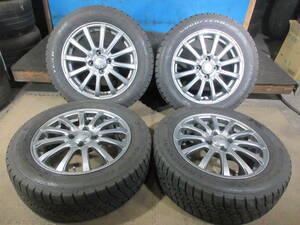 GOODYEAR ICENAVI6 185/60R15 15X51/2J 42 4H100 4本 №06424 室内保管 冬タイヤ スタッドレス アルミホイールセット ヴィッツ アクア 等