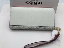 コーチ COACH 長財布 財布 シグネチャー アコーディオンラウンドジップウォレット新品b171 C7800 _画像4