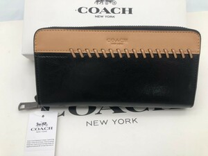 コーチ COACH 長財布 財布 ジッピーウォレット メンズ レディース リップ アンド リペア ベージュ新品H75209 b156