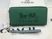 コーチ COACH 長財布 財布 シグネチャー アコーディオンラウンドジップウォレット財布 新品e225C C5889_画像1